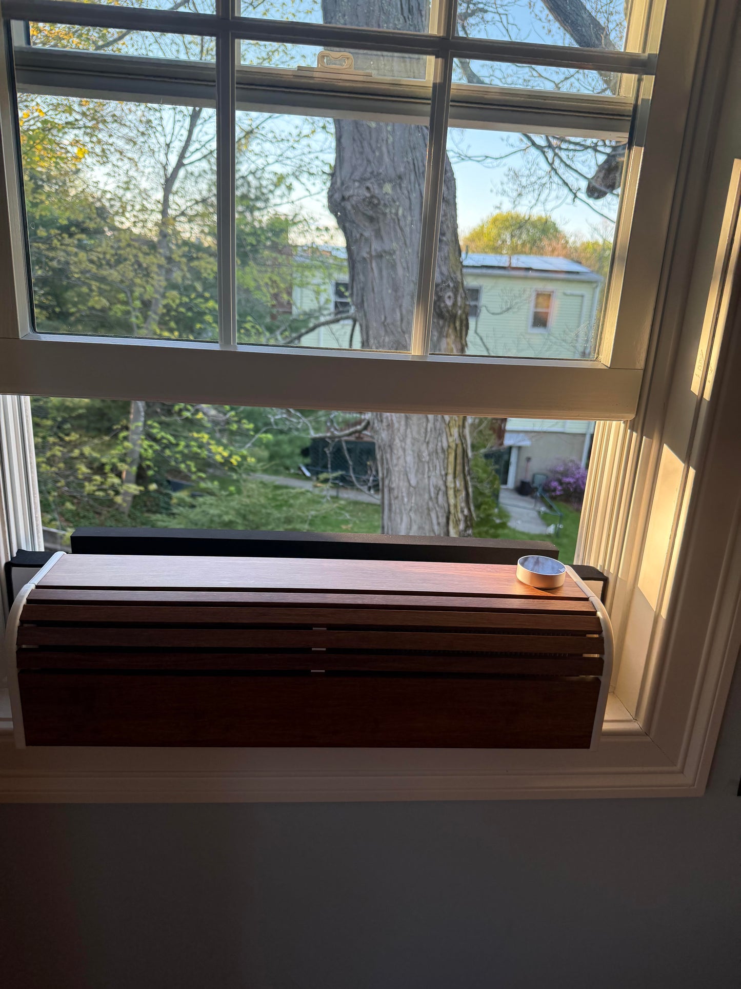Customer SWERV window ERV installation in a home window